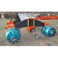 Low bed trailer With Argo Bogie Suspension(One Line Two Axles) bogie suspension