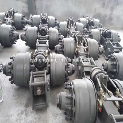 Semi trailer cantilever suspension walking beam suspension